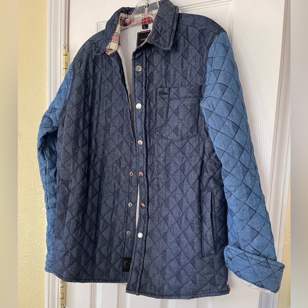NWOT Quilted Jean Jacket
